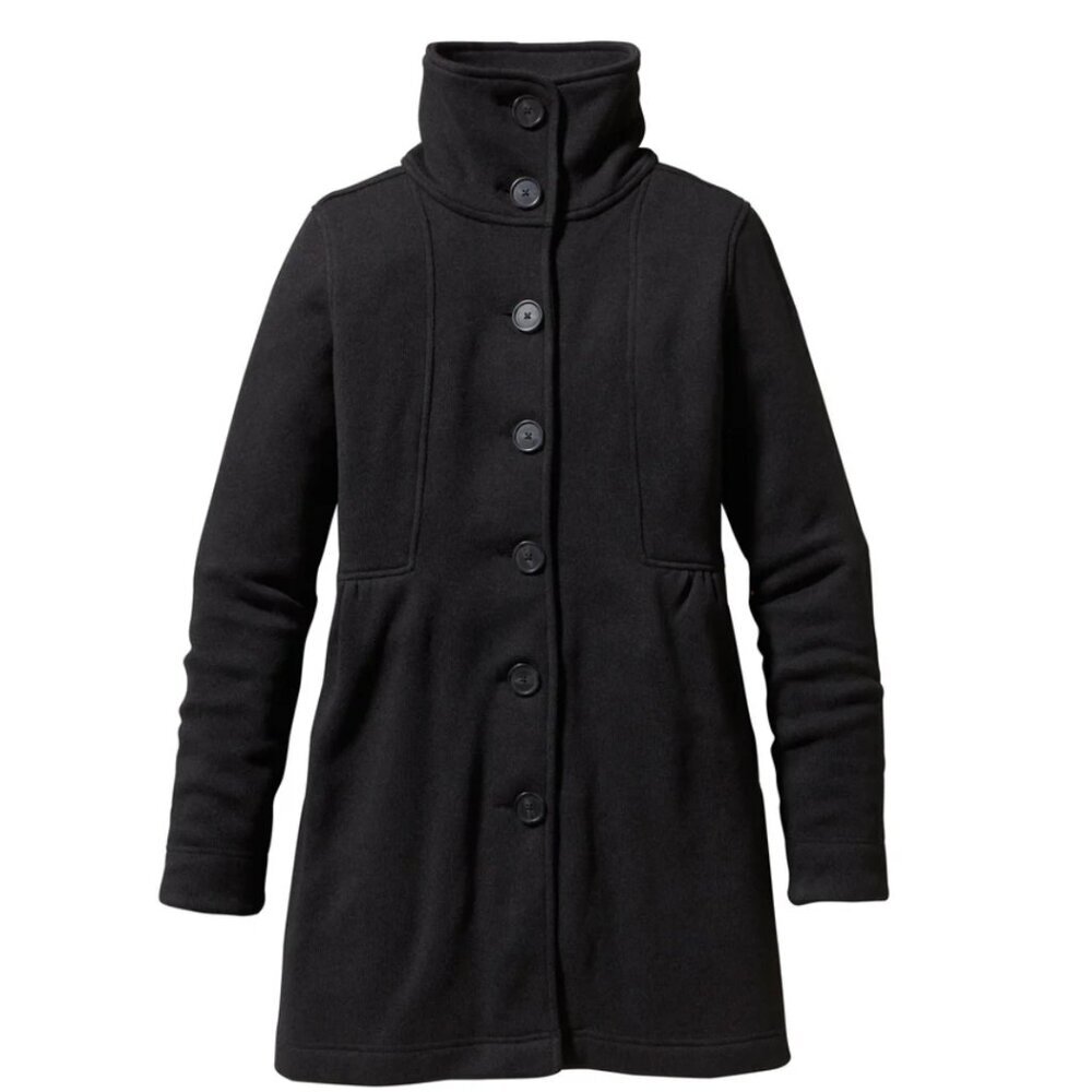 Patagonia Women’s Better Sweater‎ Coat Medium Black Fleece EUC